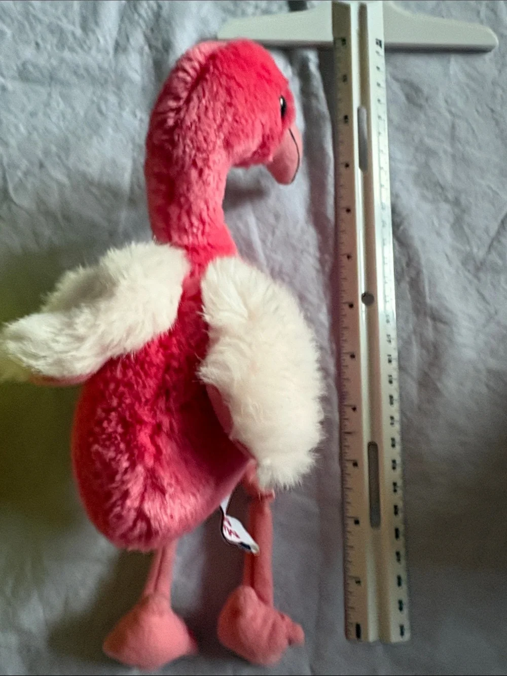 Soft Pink Swan Plush Toy - Classic Beanie-Style Stuffed Animal